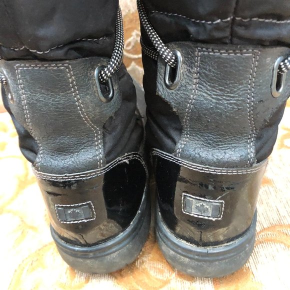 Lace-Up Knee High Patent & Leather Aldo Rain Boots - Picture 14 of 16